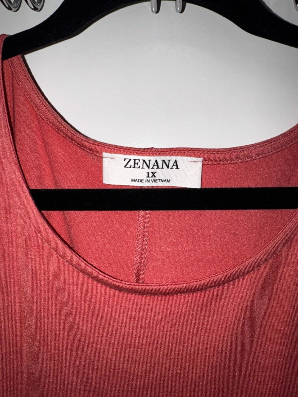 NWOT Zenana Outfitters Rust Sleeveless Tiered Maxi Dress - Picture 3 of 3